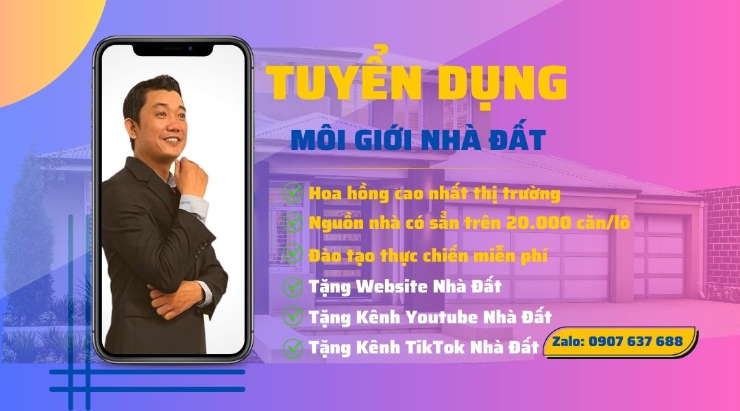 Nhà Đất Nguyễn Út Tuyển dụng môi giới bất động sản tại Hồ Chí Minh