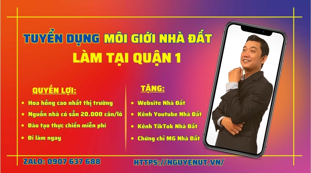 Tuyển Dụng Môi Giới Bất Động Sản Tại Quận 1