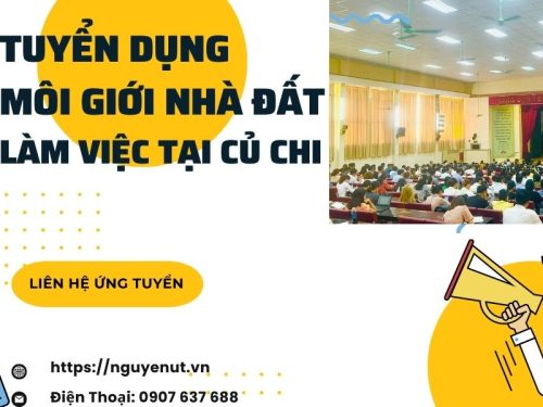 Nhà Đất Nguyễn Út Tuyển Dụng 45 Môi Giới Bất Động Sản