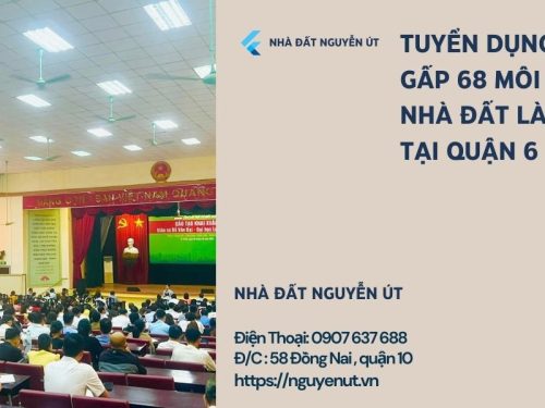 Nhà Đất Nguyễn Út Tuyển Dụng Môi Giới Bất Động Sản