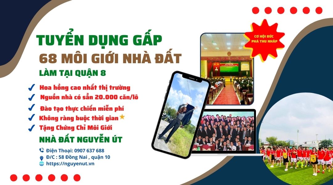 Nhà Đất Nguyễn Út Tuyển Dụng Môi 41 Giới Bất Động Sản