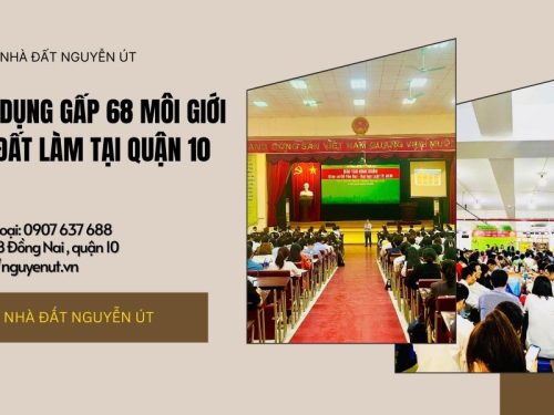 Nhà Đất Nguyễn Út Tuyển Dụng 40 Môi Giới Bất Động Sản