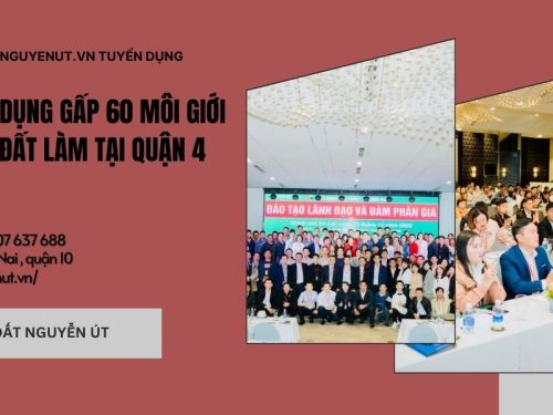 Tuyển 41 Môi Giới Nhà Đất Làm Bán Thời Gian Tại Quận 4